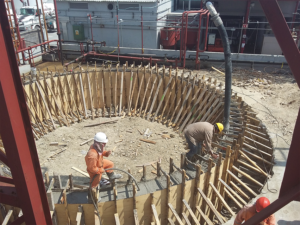 Base de un tanque